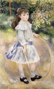 Pierre Renoir Girl with a Hoop oil on canvas